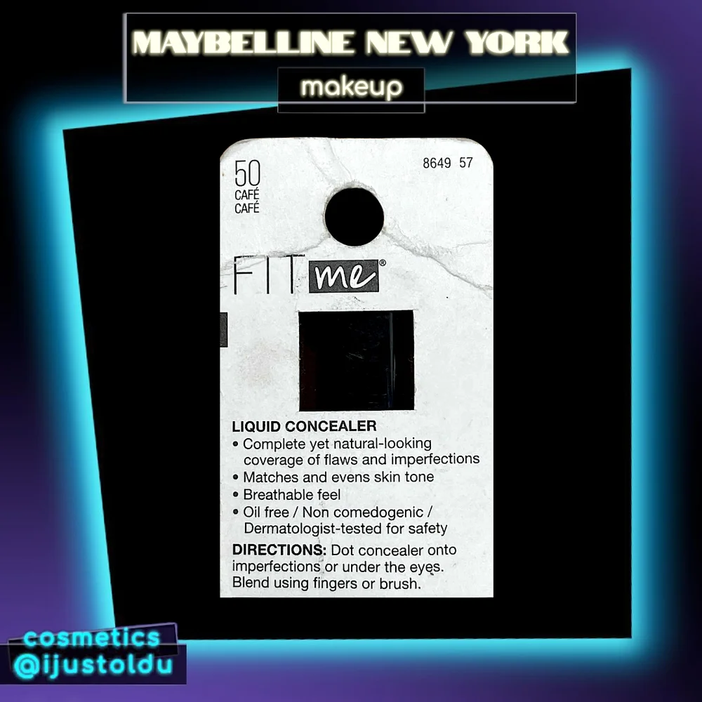 Maybelline Fit Me Concealer | 50 Café Light/Medium | .23fL oz / 6.8mL | Oil Free